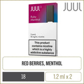 JUUL2 Ruby Menthol Pods (2 Pods)