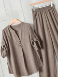 Comfort Chic: Plus-Size Soft & Comfort material Shirt & Pants Set