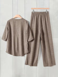 Comfort Chic: Plus-Size Soft & Comfort material Shirt & Pants Set