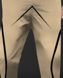 Mens Design Printed Beige Trackpant