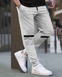 Men Cuffed Printed Jogger Grey