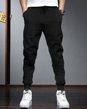 (Pack Of 2) Mens Plain Black & Navy Blue Tarackpants