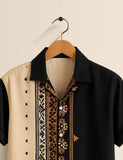 Green Patch Designer Men's Half Sleeves Printed Shirt Exclusive