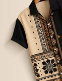 Green Patch Designer Men's Half Sleeves Printed Shirt Exclusive