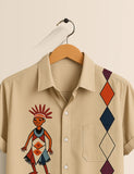 Pitch Block Dance Designer Men's Half Sleeves Printed Shirt Exclusive