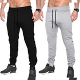 Mens Plain Cuffed Jogger Black & Grey Trackpants